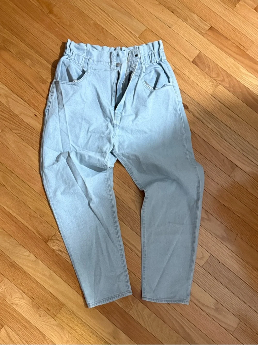 Madewell NWOT❗️Paperwaist Classic Straight Jeans in Broomfield Wash - Picture 7 of 13